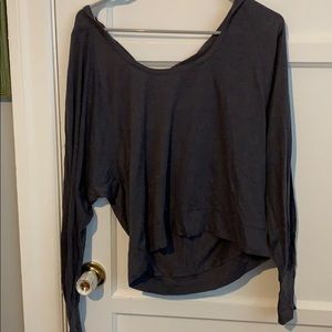 Hooded cropped pullover